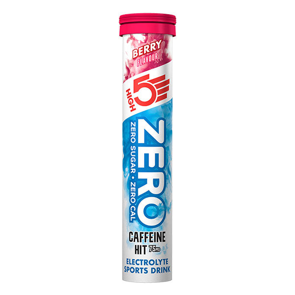 HIGH5 Pastilles ZERO Caffeine Hit - Boisson d'Hydratation (20x4g) - Berry