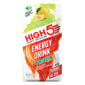 Nutri-bay | HIGH5 - Bebida energética con proteína 4: 1 (47 g) de cítricos (cítricos)