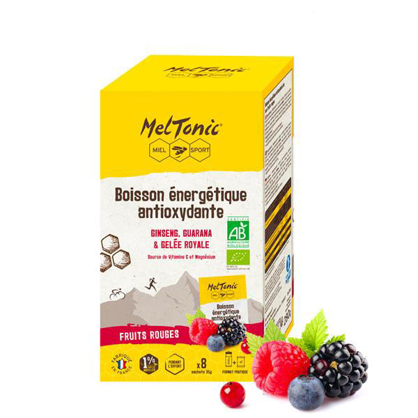 Nutri-bay | MELTONIC - Bebida Energética Orgânica (8x35g) - Frutas Vermelhas