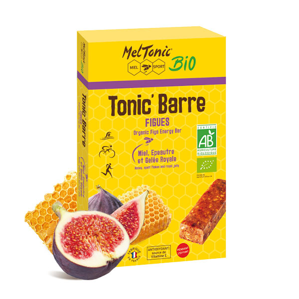 Barra de energía orgánica Nutri-Bay Meltonic Tonic (5x25g) - Miel e higos - Caja