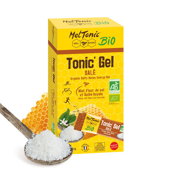 Nutri-Bay MelTonic - Nutri-Bay MelTonic - Organic Salted Tonic'Gel (20g) - Honey, Fleur de sel & Royal Jelly - Box