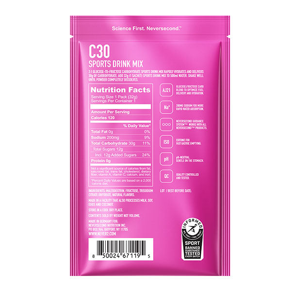 Nutri-Bay | NEVERSECOND - C30 Energy Drink (32g) - Forest Berry