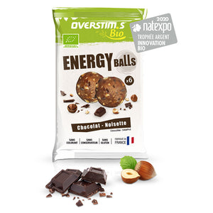 Nutri-bay | OVERSTIM'S - Bolas energéticas orgánicas (48g) - Chocolate con avellanas