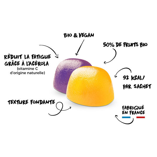 Nutri-bay | OVERSTIM'S - Organic Energy Gums (30g) - Lemon Orange