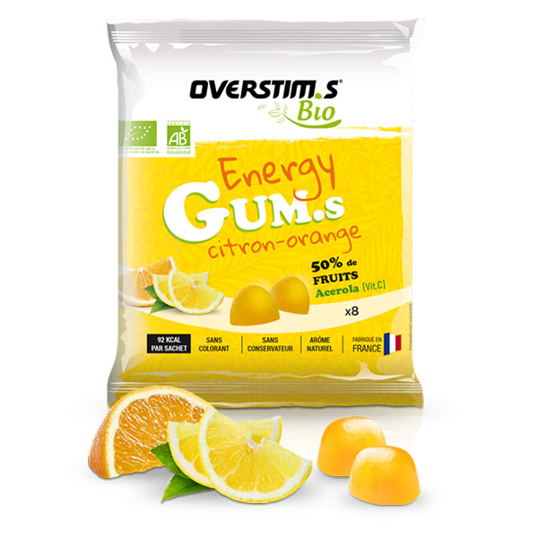 Nutri-bay | OVERSTIM'S - Organic Energy Gums (30g) - Lemon Orange