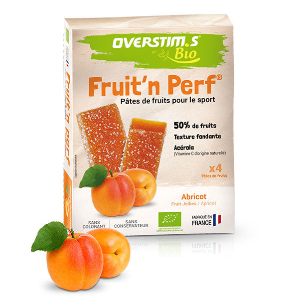 Nutri-Bucht | Overstim's - Fruit'n Perf - Bio-Fruchtpastenbox (4x25g) - Aprikose