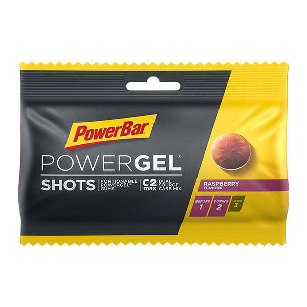PowerBar PowerGel Shots - Gommes Énergétiques (60g) - Framboise