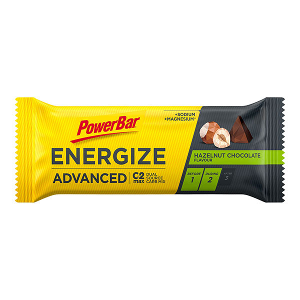 Nutri-bay | POWERBAR - Barrita avanzada Energize C2Max (55g) - Chocolate con avellanas