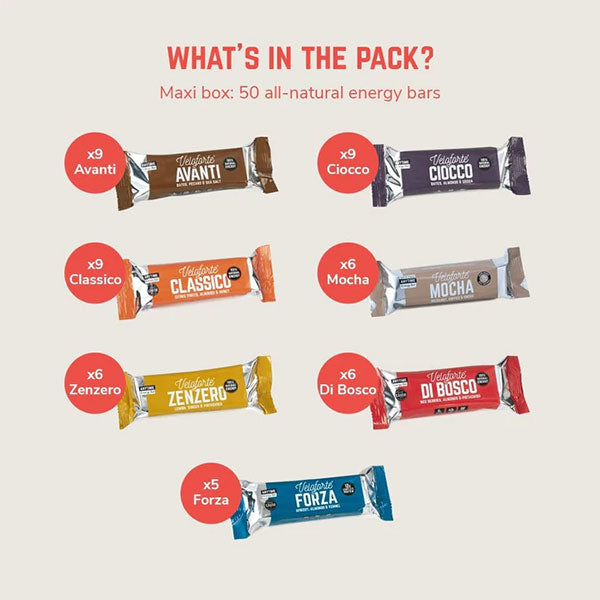 Baía Nutri | VELOFORTE - Energy Bar - Mega Pack (50 bar)